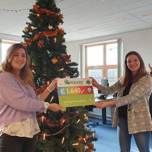 Prisma overhandigt cheque aan Stichting Opkikker Prisma overhandigt cheque aan Stichting Opkikker